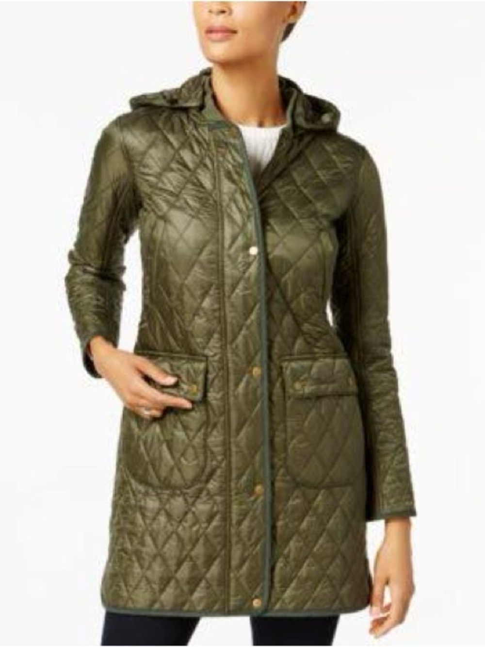 Barbour Tarn Quilt Hooded Jacket (Size 6)